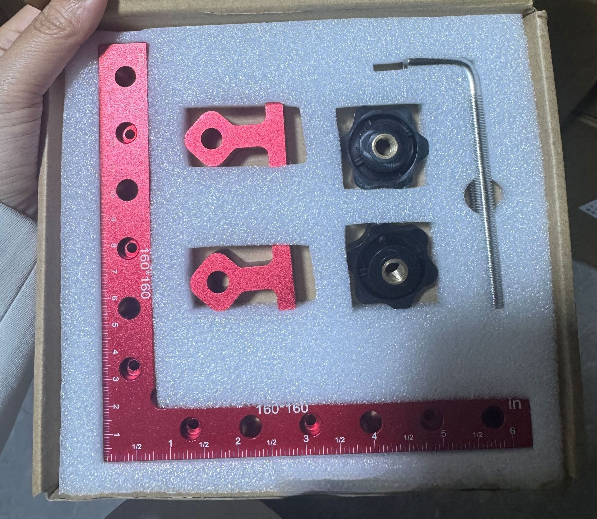 Aluminum Alloy Woodworking Right Angle Fixture L-square