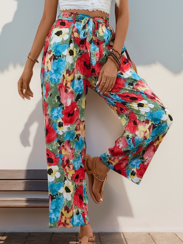 Flamboyant Straight Leg Pants for Women