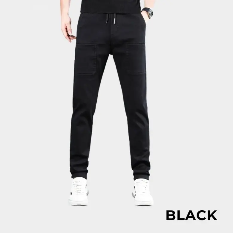 Stretch Nine Straight Leg Cargo Pants Loose