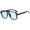 Bright Black Blue Lens