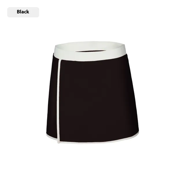 Outdoor Fitness Split A Line Sports Skirt Black - Shop at LoveMi