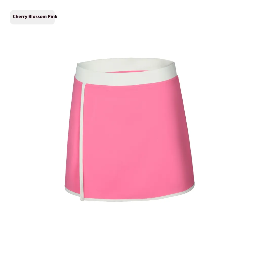 Outdoor Fitness Split A- Line Sports Skirt - Cherry Blossom Powder