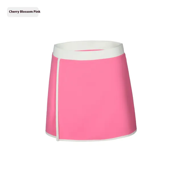 Outdoor Fitness Split A Line Sports Skirt Cherry Blossom Powder - Shop at LoveMi