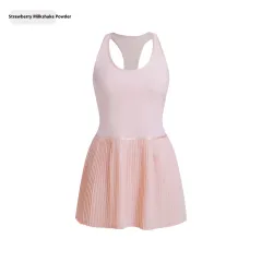Anti-exposure Tennis Skirt Chest Pad Vest Dress - Strawberry Milk Shake Powder - View 1