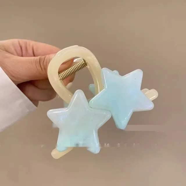 Cute Pentagram Star Shark Fish Clip Light Blue - Shop at LoveMi