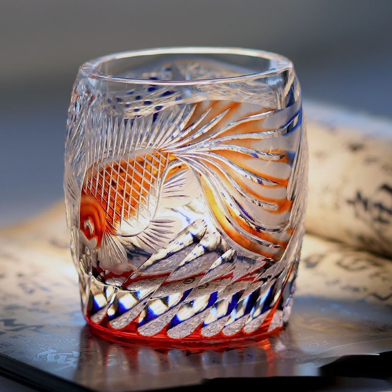 Hand Carved Affordable Luxury Style Whiskey Shot Glass