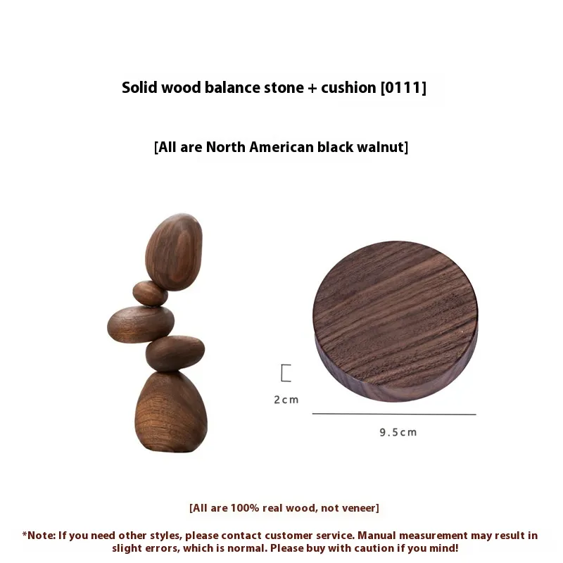 Housewarming Gift Balanced Rock Decoration Creative Wood Carving Cultural And Creative Gifts Emotional Stability Artifact Home Happiness For Friend...