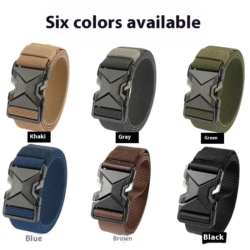 Men's Toothless Automatic Buckle Waist Belt PP