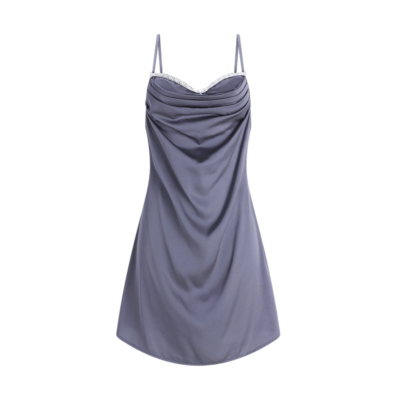 Waist-controlled Lace-up Backless Strap Nightdress Outerwear Gown Loungewear Suit