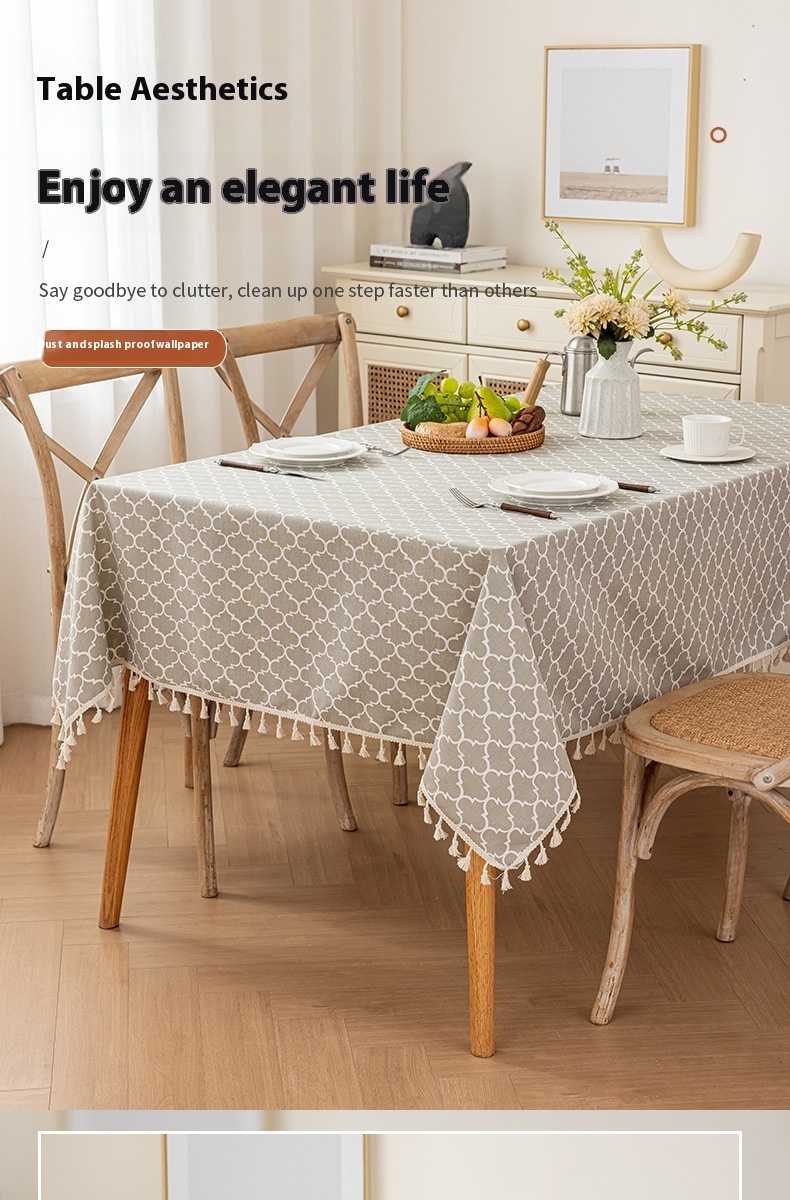 Tassel Imitation Linen Printed Dining Table Tablecloth 1fc452eb B591 413d 8afd A69ac219e162 Trans