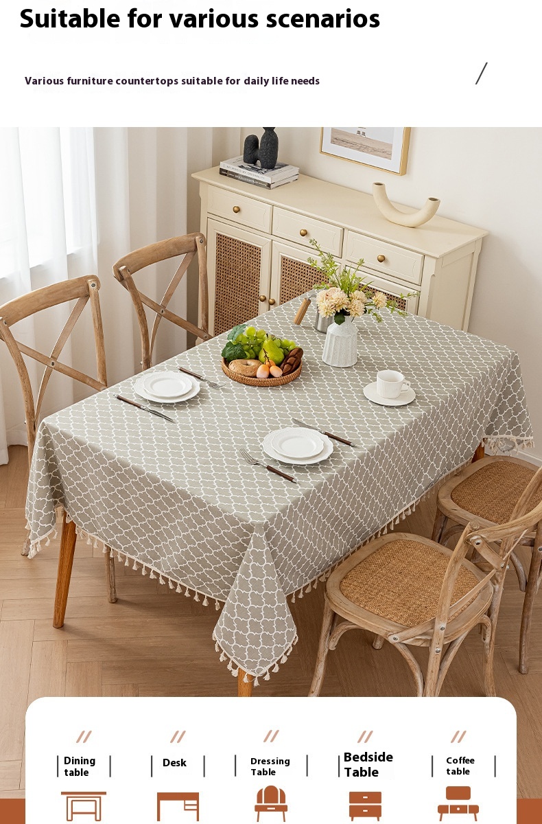 Tassel Imitation Linen Printed Dining Table Tablecloth C81ad9d7 6796 41fa 9021 D86dd4cca243 Trans