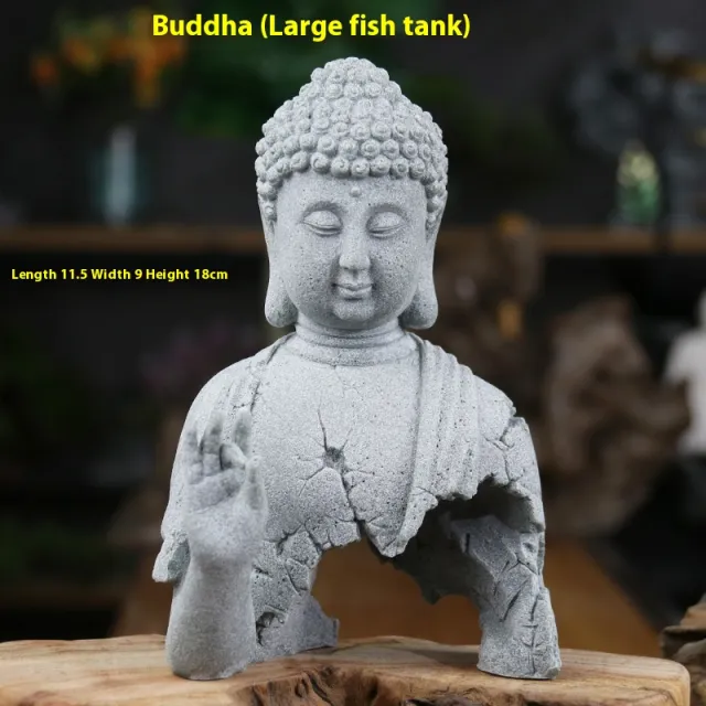 Buddha Statue Decoration Gardening Flower Tea Room Buddha Decoration Sakya Buddha Large - Shop at LoveMi