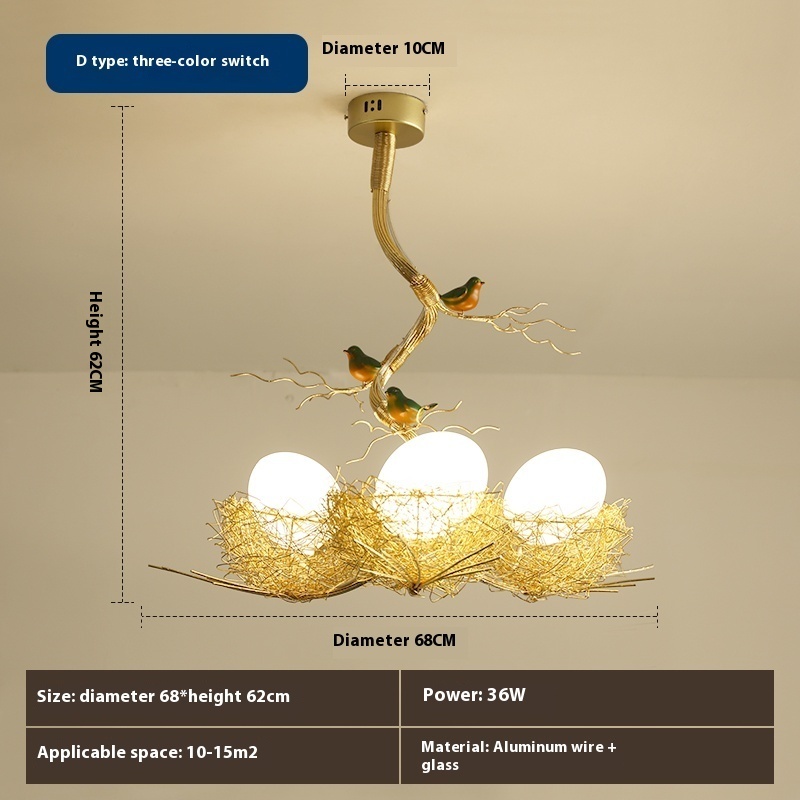 Wind Bird’s Nest Chandelier Personalized Bar Lighting