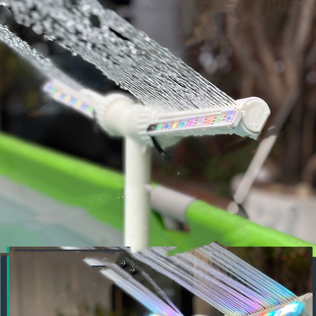 Colorful Stand Fountain Waterfall Sprinkler