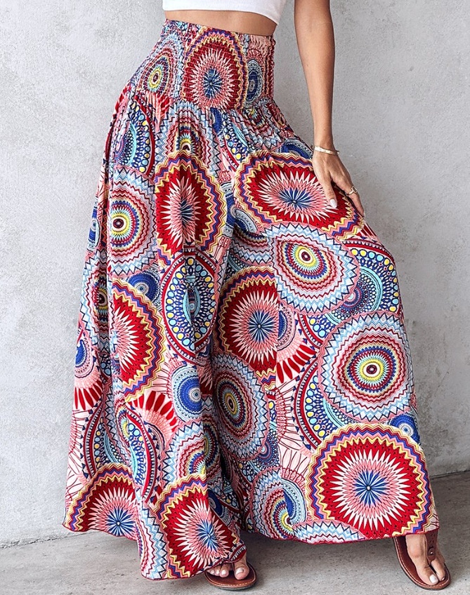 Wide Leg Loose Fit Hippie Pants for Women