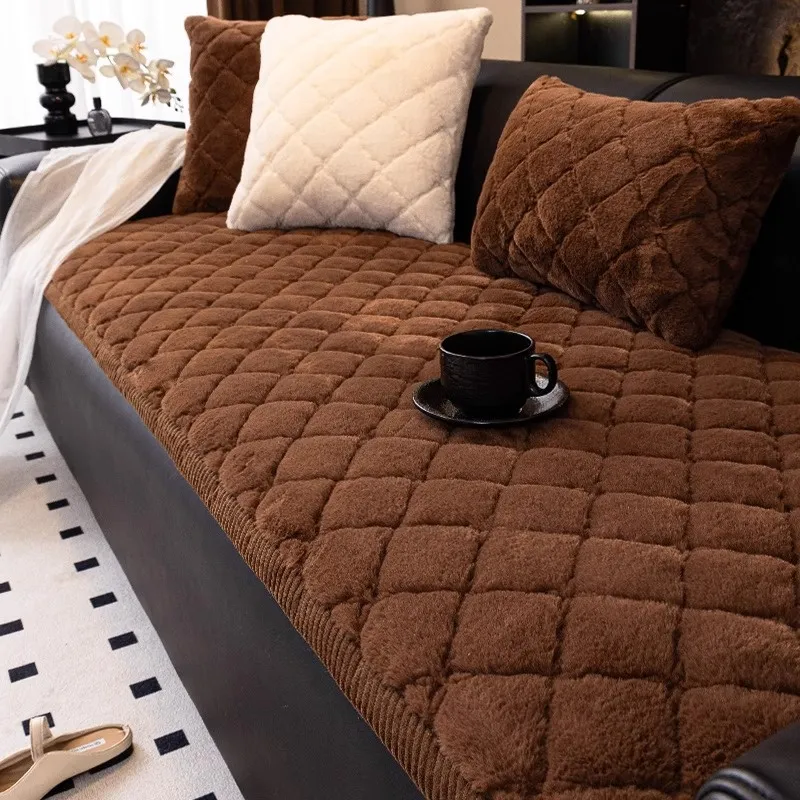 Sofa cover towel - Square Coffee