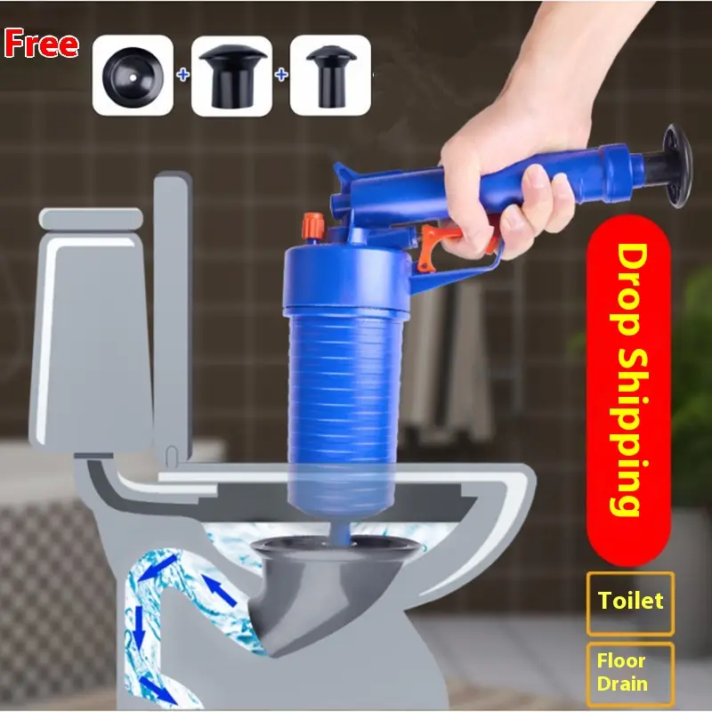 Toilet Sewer Drainage Facility Toilet Plunger Hand-operated Kitchen Toilet