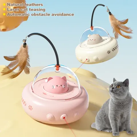 Smart Teaser Cat Toy Electric UFO Cat Stick