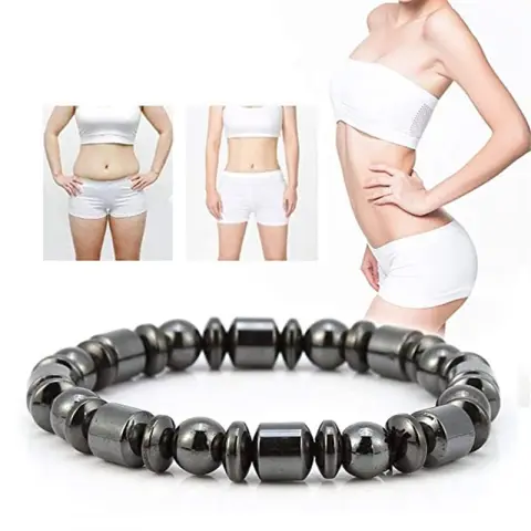 Weight Loss Magnet Bracelets for Women Men Pentagram Stone