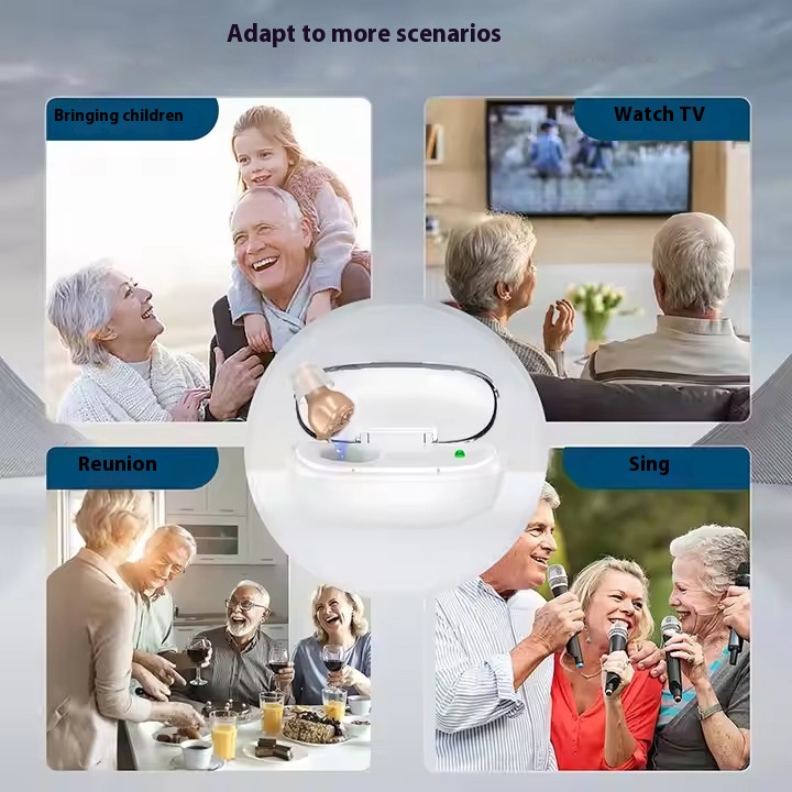 Invisible Hearing Aid High-end Intelligent Noise Reduction Within The Ear For Middle-aged And Elderly People