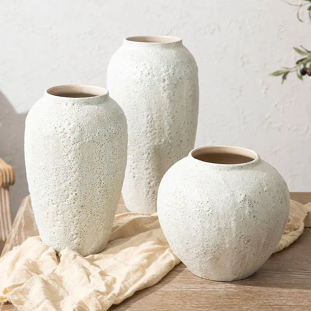 Jingdezhen Ceramic Vase New Chinese Style Countertop Flower Arrangement Decorations