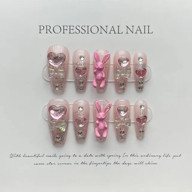Hand worn Finished Nail Beauty Nail Tip Extra Small Xs - Shop at LoveMi