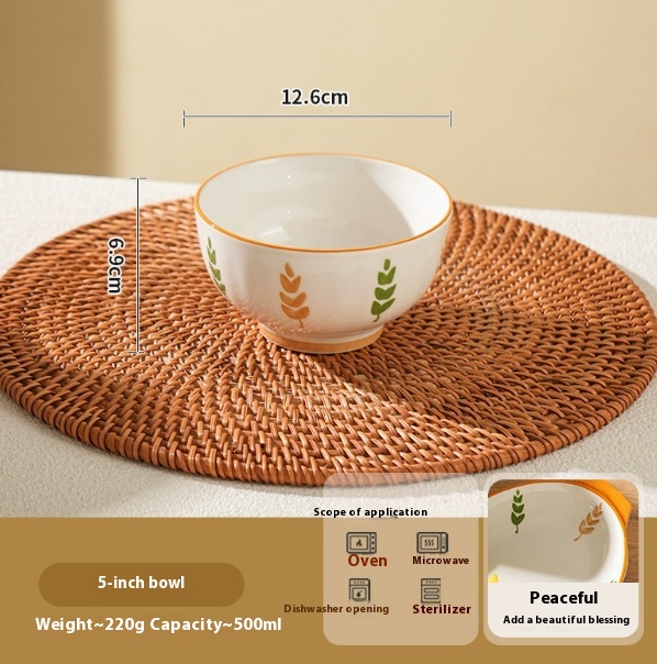 Deep Plates Dinner Plate High Sense Underglaze Tableware