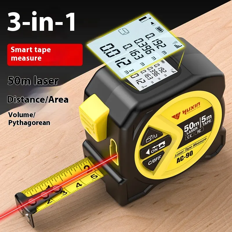 Three-in-one Laser Tape Measure Infrared Ranging