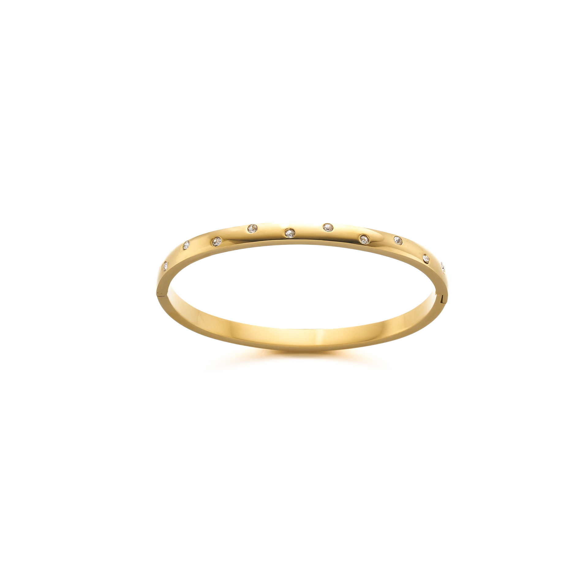 Simple Niche Diamond-embedded Starry Titanium Steel Bracelet