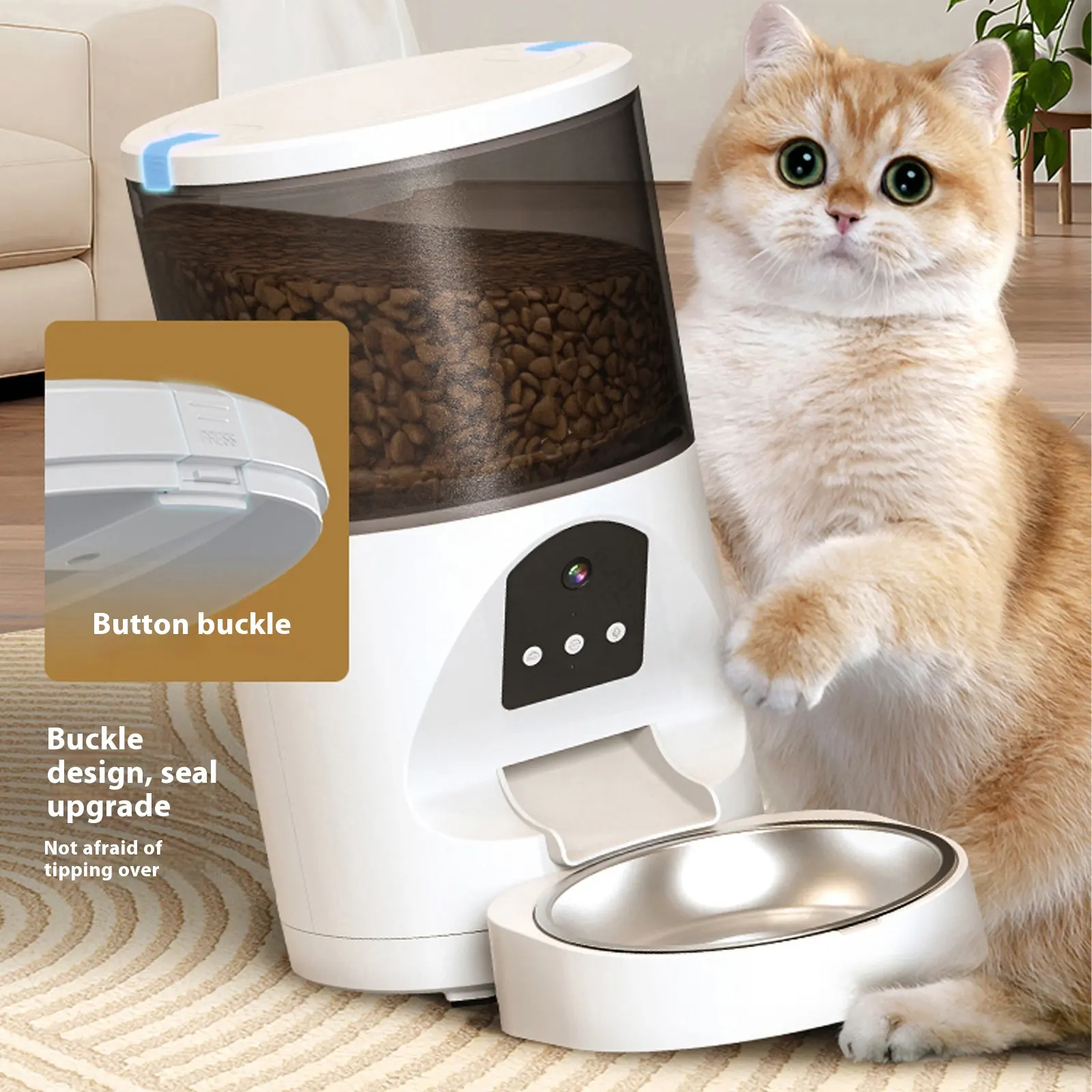 Smart Visual Pet Feeder Remote HD Wide