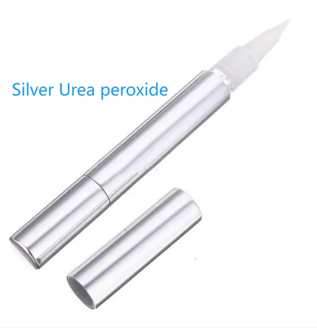 Foreign Trade Aluminum Tube Shell Teeth Gel Brush Tooth Cleaning Pen Teeth Whitening Pen Silver Urea Peroxide - Shop at LoveMi
