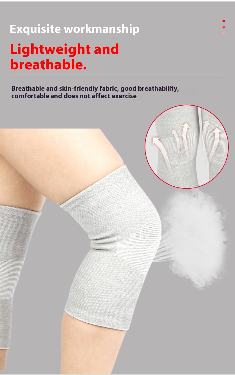 Bamboo charcoal knee pads black