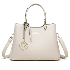 Fashion Women's Versatile Multi-layer Shoulder Messenger Bag - White - View 1