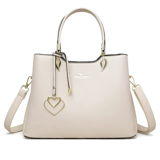 Fashion Women's Versatile Multi layer Shoulder Messenger Bag White - Shop at LoveMi