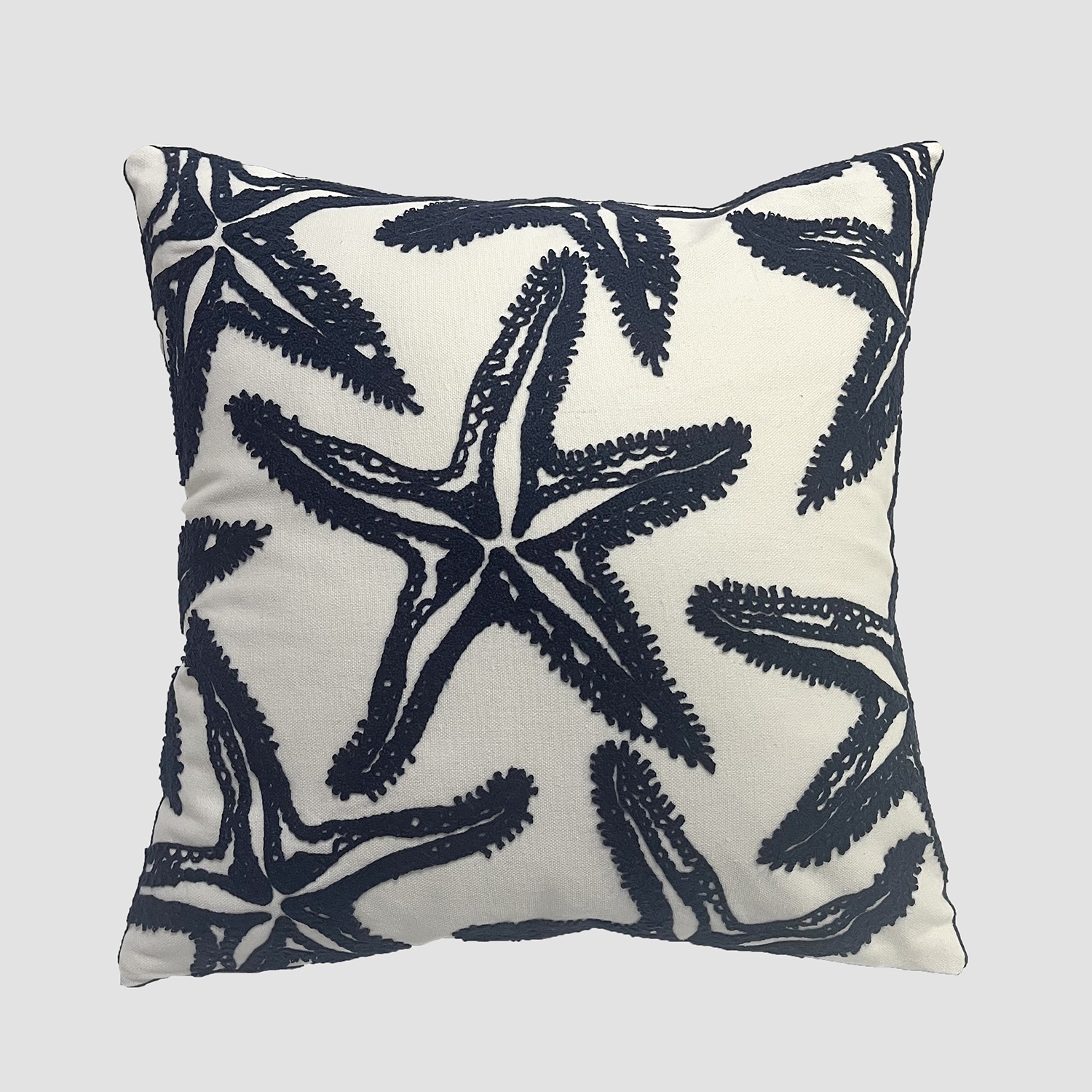 European And American Ocean Embroidery Pillow Cover