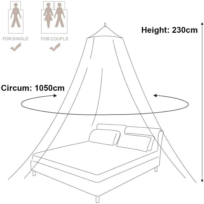 Summer Hanging Dome Anti-mosquito Mosquito Net Cover Bed Curtain 409b0db4 F80a 4787 88d0 C88b227637b0