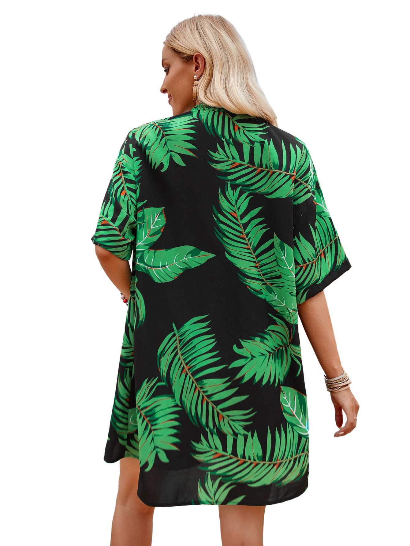 Casual Vacation Style Cardigan Shorts Suit