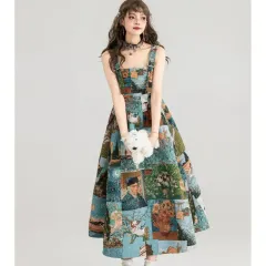 Strap Dress High-grade Youthful-looking Two-piece Set - 1012 Long Skirt - View 1