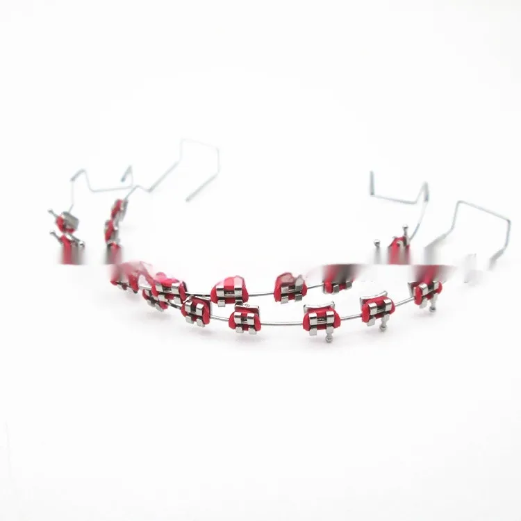 Fashion Color Tooth Socket Decoration - Red
