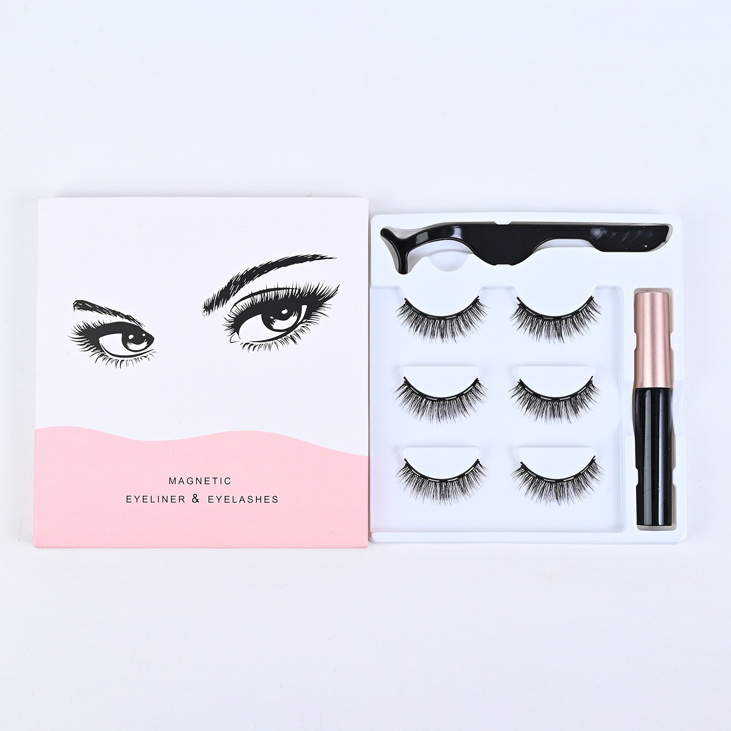 Customized Three Pairs Of Soft And Non-piercing Glue-free Detachable Magnetic Eyelash