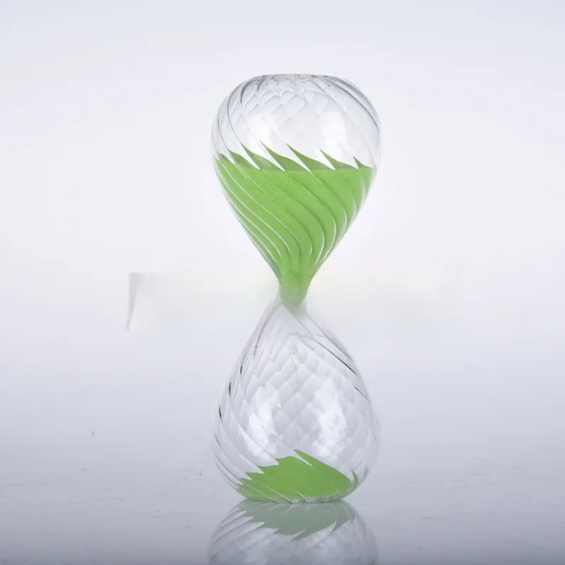 Twill Glass Sand Clock Color Timer Domestic Ornaments - Green