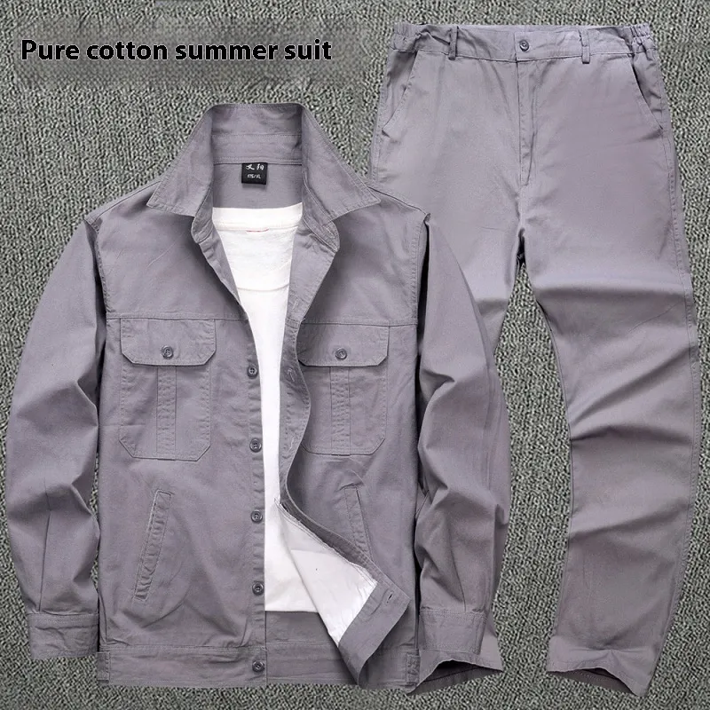 Welding Anti-scald Workshop Large Pocket Workwear Suit