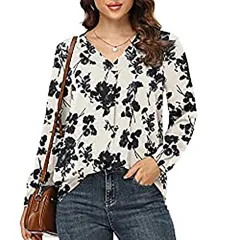 Women's Clothing Casual V-neck Temperament Top - Style 02-L - View 1