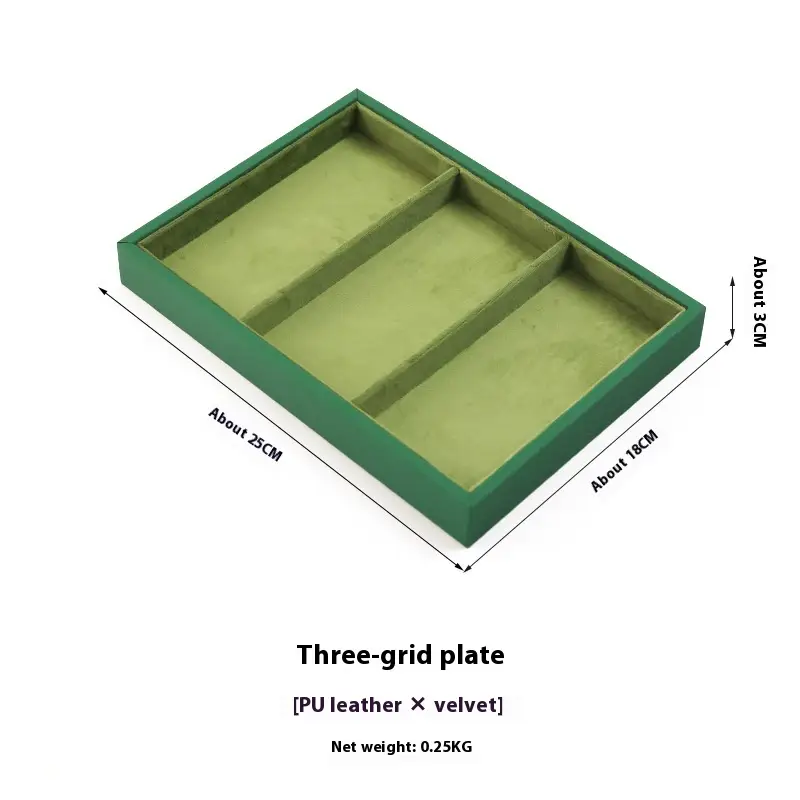 Jewelry Flannel Tray Storage Display Plate