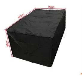 Oxford Cloth Waterproof Corner Sofa Slipcover - 155X95X68Cm Square Table Top