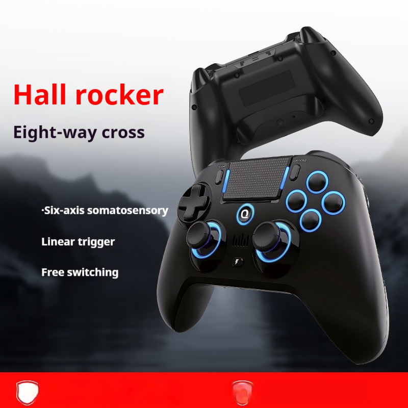 Bluetooth Gamepad Symmetrical Rocker Black Computer