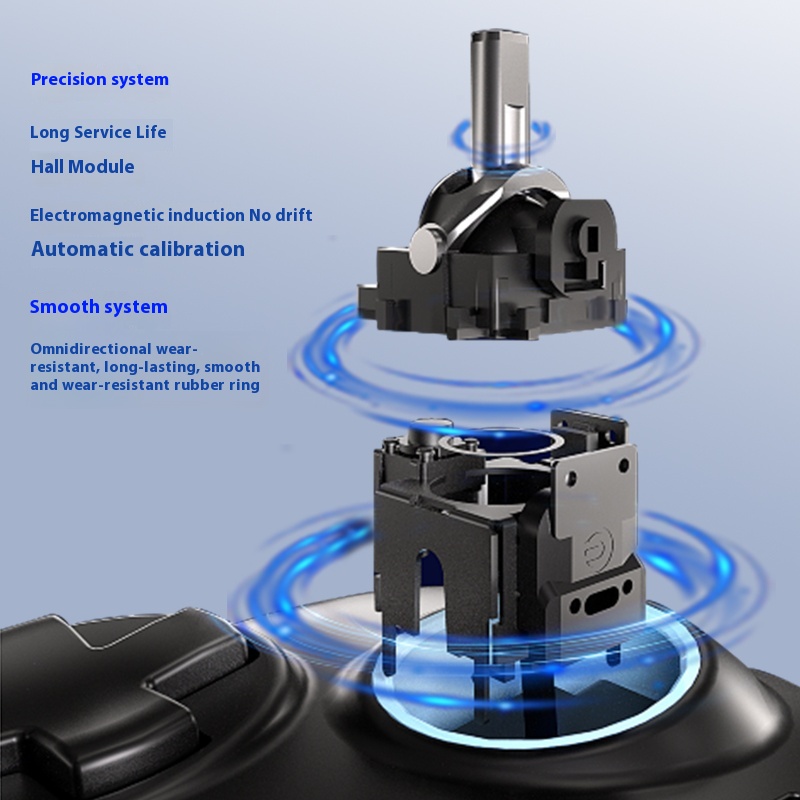 Bluetooth Gamepad Symmetrical Rocker Black Computer - Image 4