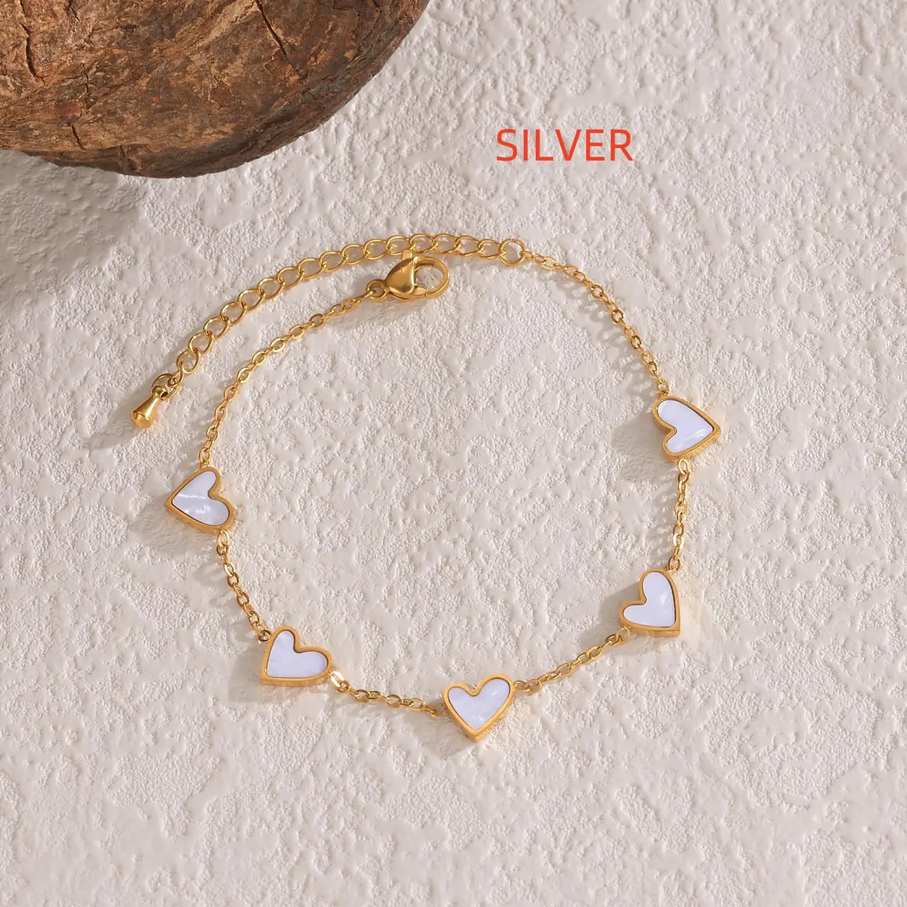 Ins Love Bracelet Stainless Steel Dripping Heart Bracelet Fashion Valentine's