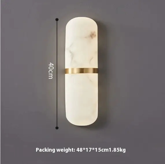 Light Luxury Background Wall Marble Wall Lamp
