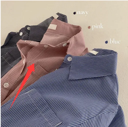 Blue Slim Fit Bottoming Shirt Pink - Shop at LoveMi